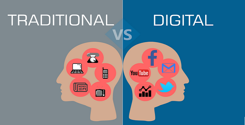 Image for Advantages of Digital Marketing over Traditional Marketing