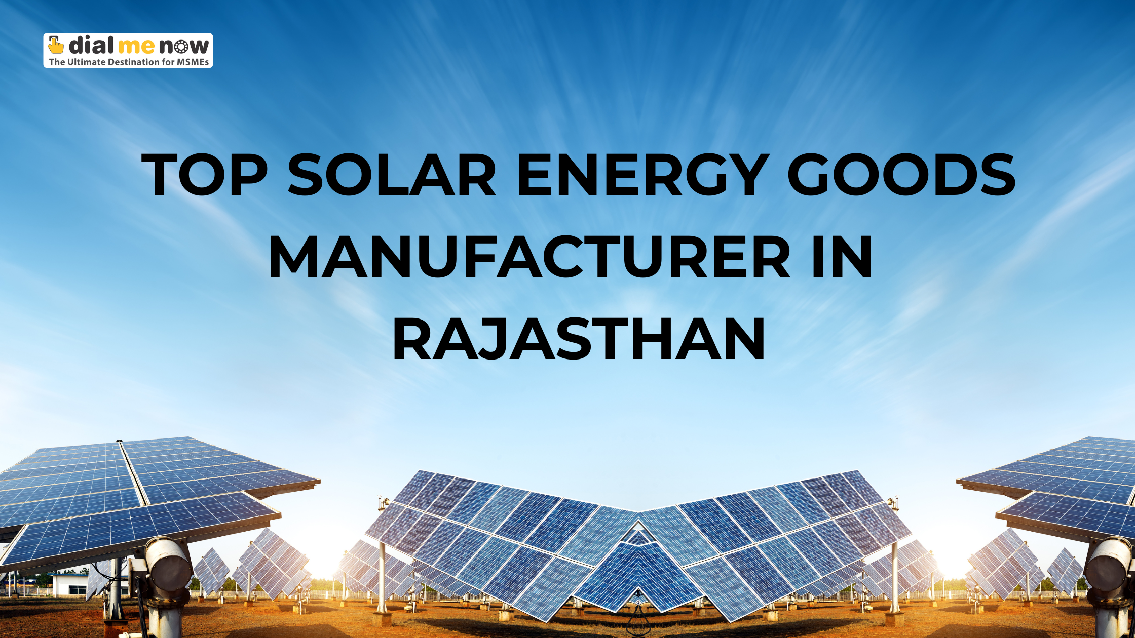 Top Solar / Renewable Energy Goods Manufacturer And Providers In Rajasthan