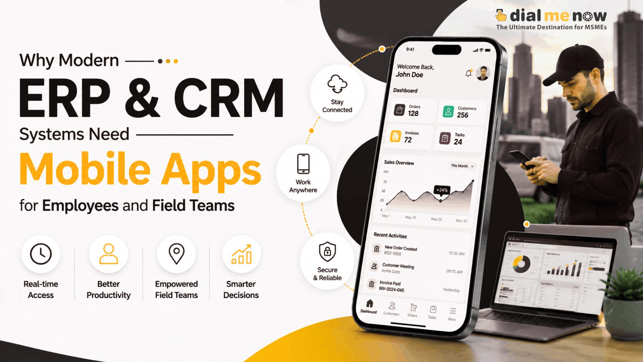 Why Modern ERP & CRM Systems Need Mobile Apps for Employees and Field Teams